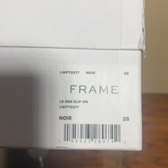 NEW Frame Le Ren Slip on Platform Sneaker in black, size 8 - Picture 10 of 15